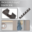 Wooden Hat Hanger With Display Shelf Black 5