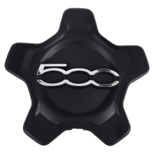 Cache-moyeu de roue de voiture pour Fiat 500X 2016-2022 6AN68LXHAA Cache-poussière Accessoires de voiture Noir