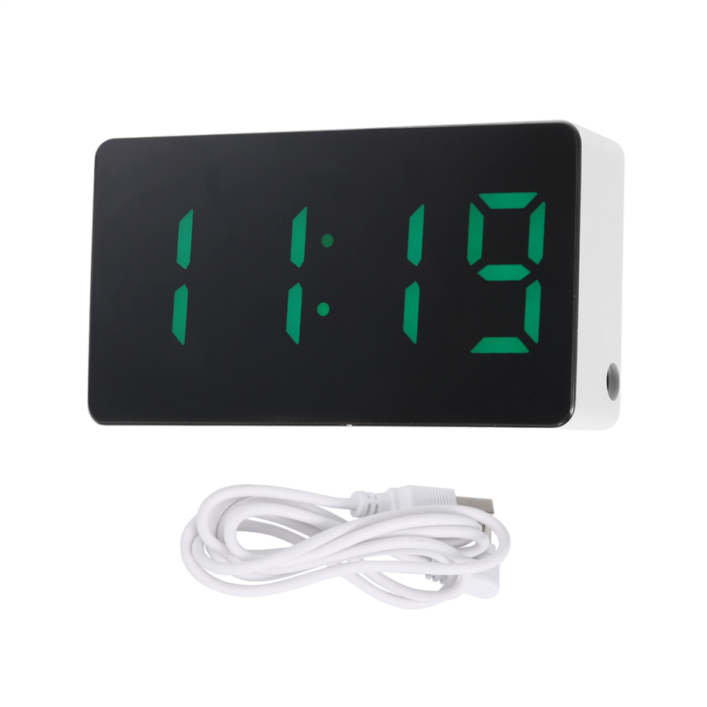 Mini réveil de bureau, horloges de voyage numériques pour la décoration intérieure, vert