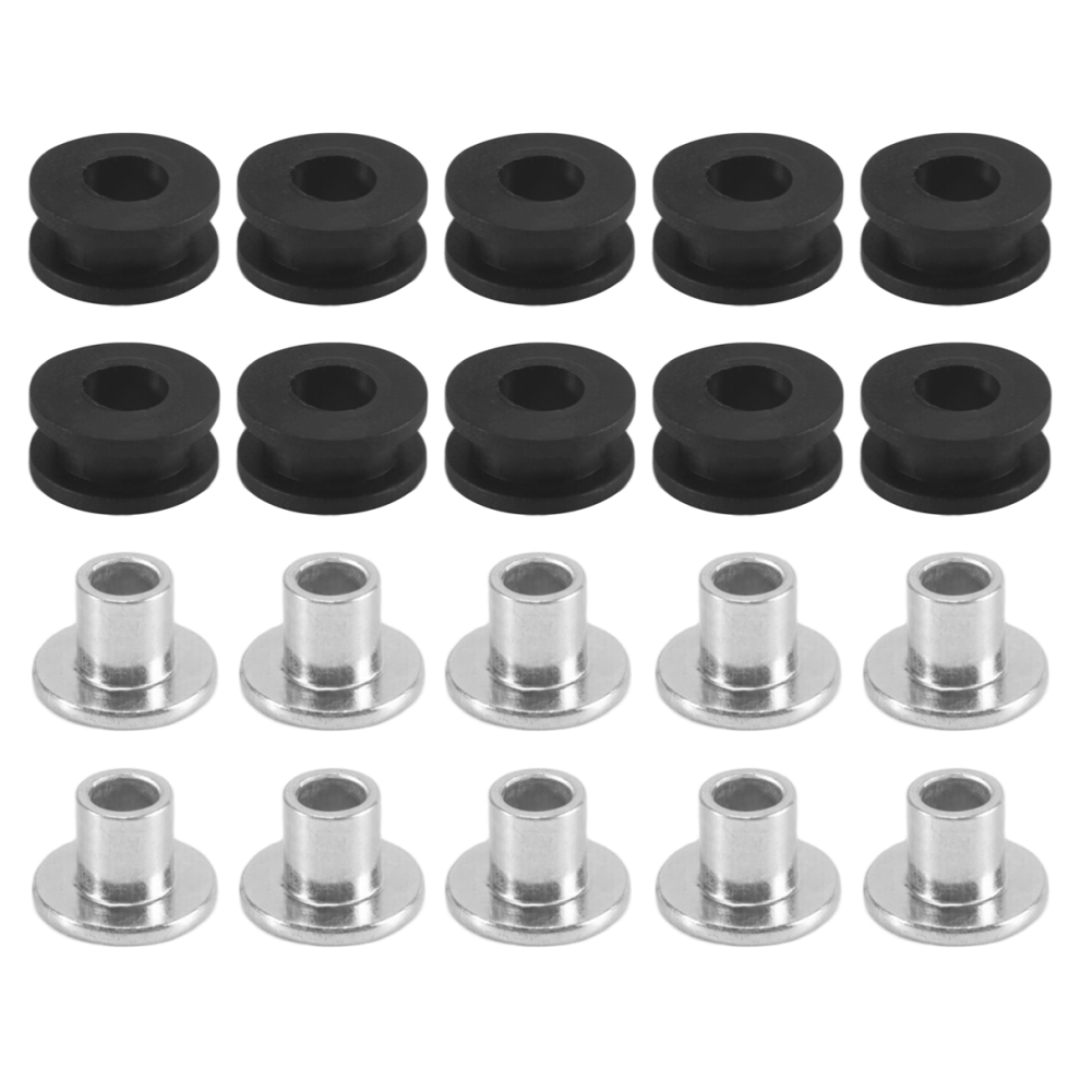10Pcs Rubber Grommets For Honda For Yamaha For Suzuki For Kawasaki 4763517317387