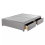 (Black Plush, 3ft Single(2 Drawer Same Side)) Divan Bed Base Upholstered Plush Velvet 4