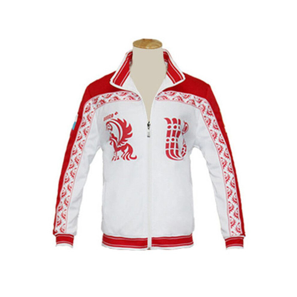(Jacket Only,3XL)Yuri On Ice Viktor Victor Nikiforov Cosplay Sport Jersey Veste Perruque Pantalon