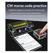 CW Trainer Morse Code Training Morse Code Decoder Components DIY Electronic Component Kit US PLUG A