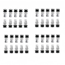 Lot de 40 tiges de valve en métal TR161 pour pneus sans chambre à air, compatibles avec les VTT et les motos