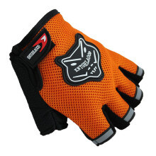 (Yellow, Adult) Mesh Cloth Half Finger Gloves Children Adult Exercise Workout Training Unisex