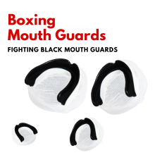 Premium Boxing Mouthguard Single Black Arch Design