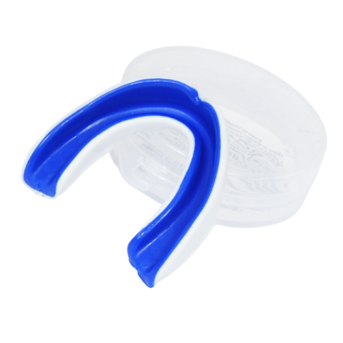 Premium Boxing Mouthguard Single Blue Arch Design 1