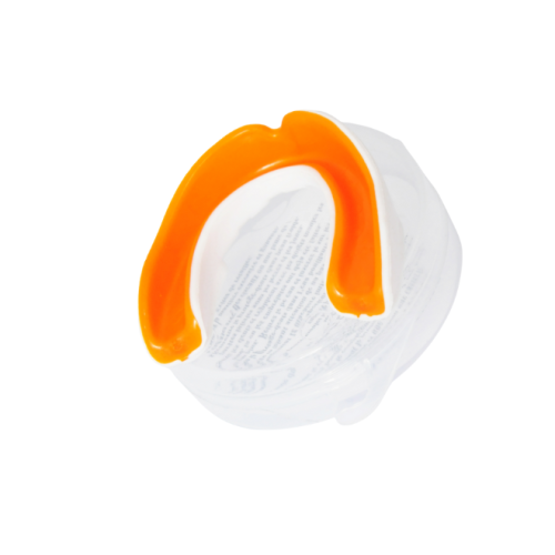 Premium Boxing Mouthguard Single Orange Arch Design 1