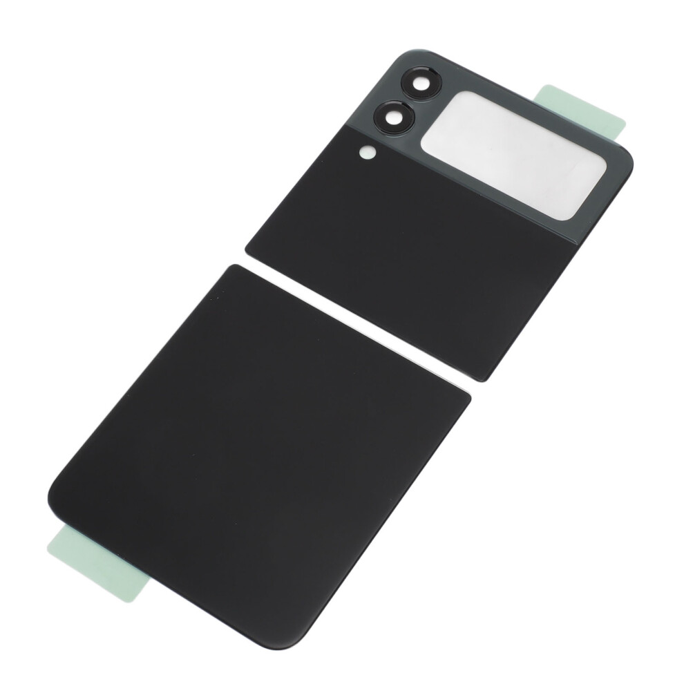 Flip Phone Back Cover Replacement With Pre Installed Tape Camera Lens Tools Back Glass Housing Door For Galaxy Z Flip 3 Z Flip 3 5G F711 Bl Black 4971316797235