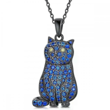 Prachtige schattige Britse korthaar kat hanger ketting geschikt voor vrouwen - Unieke sieraden geschikt voor kattenliefhebbers