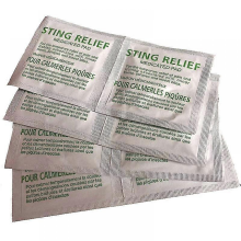 Lot de 200 lingettes anti-piqûres d'insectes