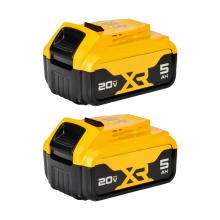 Lot de 2 batteries lithium-ion DEWALT 20 V 5 Ah XR