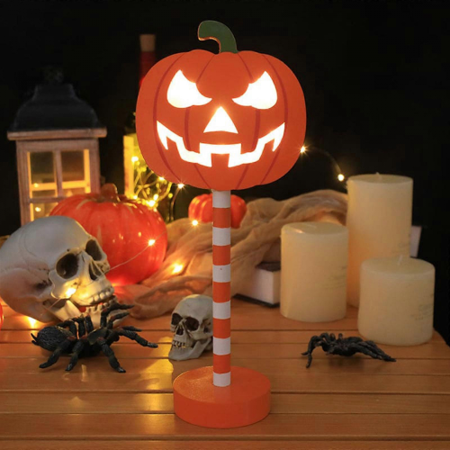 Pumpkin Halloween Plastic Solar-Powered Stake Lights Halloween Decorations Light 1