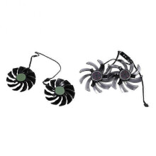 1 Pair Image Card 85mm Ha9010H12F-Z 4Pin Cooler Fan & 1 Pair 87mm FDC10H12S9-C Video Card Cooling F