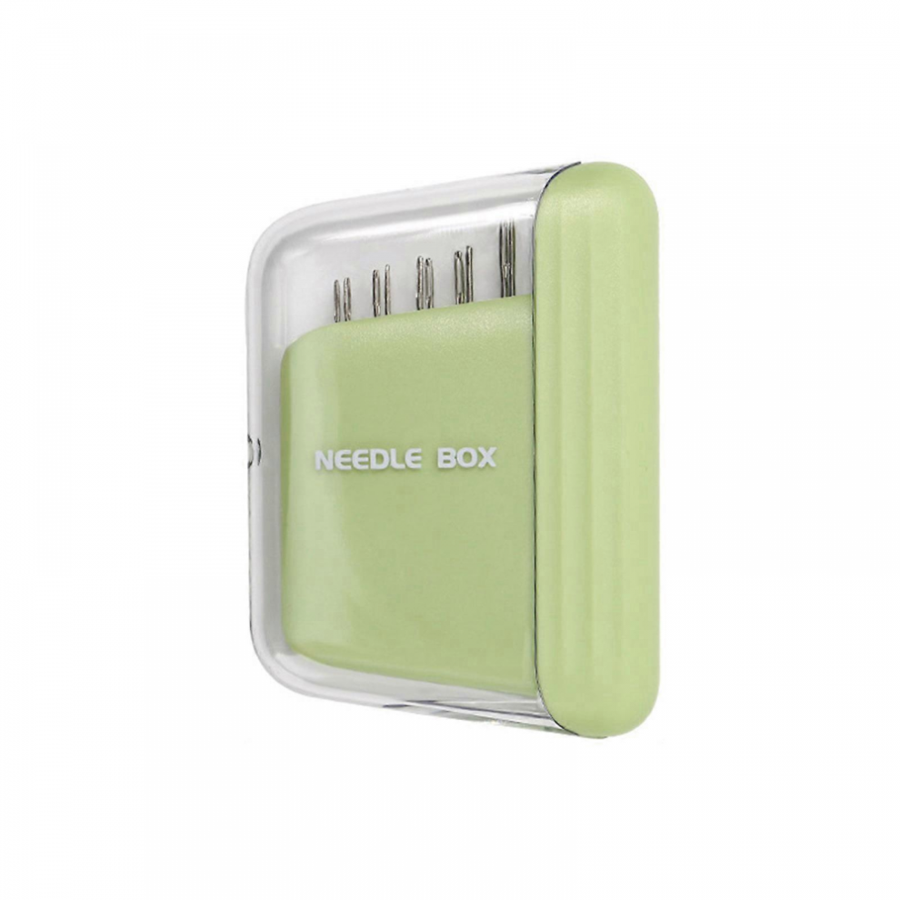 Lot de 10 aiguilles à coudre à la main en métal, avec boîte porte-aiguilles magnétique, compatible avec le quilting à la main, en acier inox