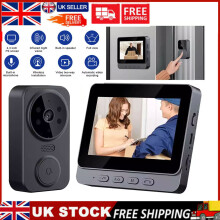 Wireless Doorbell with Monitor, 1080p HD Wireless Security Video Doorbell Camera Wifi Video Door Intercom System Doorbell Entry System