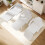 Homcom (White) HOMCOM 3 Section Adjustable Massage Table, Beauty Bed for Spa, Lash 8