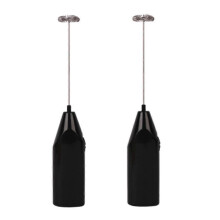 (Nero) 1 paio di bacchette da allenamento con impugnatura comoda, masticabili, design ergonomico, testa