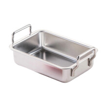 (18 cm, Silber) Salatschüssel aus Metall, moderner Obstkorb, Snacktablett für Arbeitsplatten, große