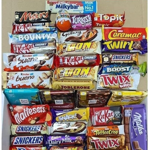 Mega Mix 9 Different Full Size Chocolate Gift Hamper 1