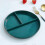 Rundes Rattantablett mit Muscheldesign, dekoratives Ablagetablett 3