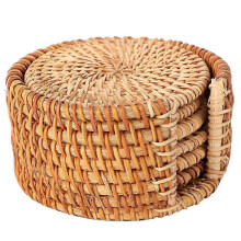 Elegantes rundes Tablett für Snacks, Sushi, Servierplatte aus Holz für Zuhause, Restaurant, 20 x 2