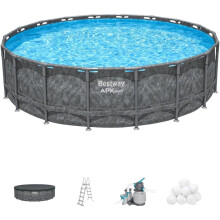 Bestway APX365 18ft x 52 Round Swimming Pool Set