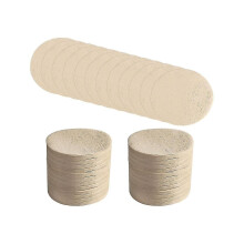 100 Stück 62 mm Einweg-Kaffeekapsel-Dichtungsfolien, cremefarbener Schaum, Kaffeefilter-Deckelaufkleber