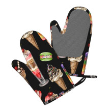Ofenhandschuhe mit indianischem Muster, Silikonhandschuhe, 1 Paar, rutschfest, hitzebeständig, Küchenhandschuh
