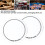 2PCS Drum Head Patch PET Wear Resistant Drumhead Patch Protector for Practice Performance Single Pedal White 5