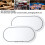 2PCS Drum Head Patch PET Wear Resistant Drumhead Patch Protector for Practice Performance Double Pedal White 5