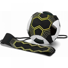 Fußball-Netzkicker, Trainingshilfe kompatibel mit Ballkontrolle und Passspiel, Fußball-Kicktrainer mit verstellbarer elastischer Kordel, kom