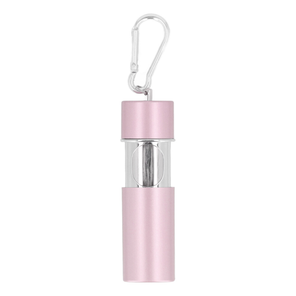 Pink Mini Portable Pocket Ashtray Keychain Zinc Alloy Ashtray With Carabiner For Cigarettes Women Men
