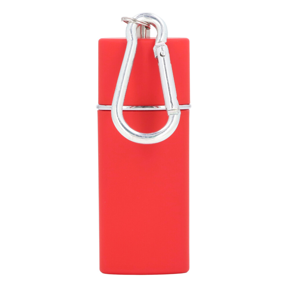 Red Mini Portable Pocket Ashtray Keychain Zinc Alloy Ashtray With Carabiner For Cigarettes Women Men