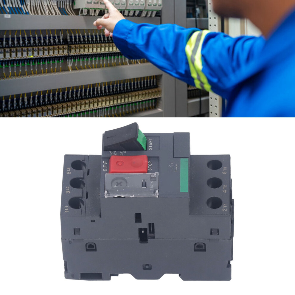 Motor Circuit Breaker 35Mm Rail Mount Thermal Magnetic Type Motor Overload Protection Switch Ac 690V Gv2âMe06 1Â1.6A 4181316974561