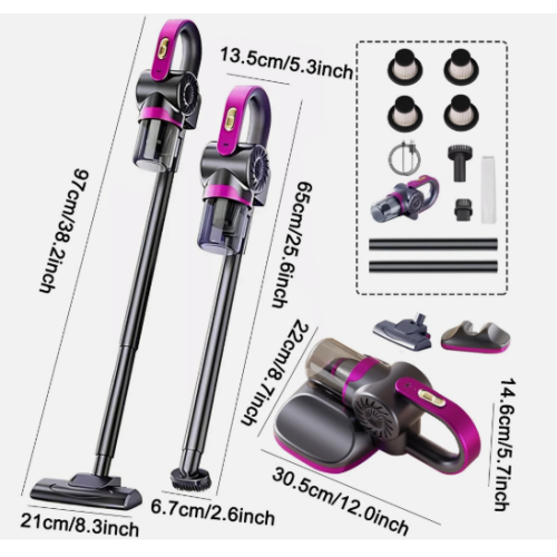 4 in 1 Stick Handheld Vacuum Cordless Vacuum Cleaner For Carpet Floor