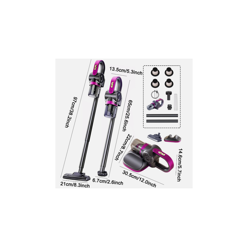 4 in 1 Stick Handheld Vacuum Cordless Vacuum Cleaner For Carpet Floor