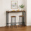 URBN Living (Rustic Brown, 3) CANCUN Bar Table & Stools Set Kitchen Dining Furniture 3