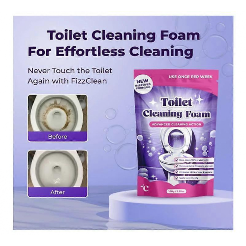 1-3 σακουλάκια Fizzclean Καθαριστικό Αφρού Τουαλέτας, Καθαριστικό Αφρού Fizzclean Άμεση 2