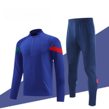 ( blue, XL) Men's and Boys' Breathable Athletic Set – Long Sleeve Quick-Dry Shirt and Jogger Pants for Football & Fitness