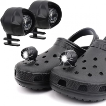 Luzes compatíveis com Crocs 2 peças, faróis lanternas acessórios compatíveis com Crocs, faróis luzes lanternas compatíveis com Crocs, acessó