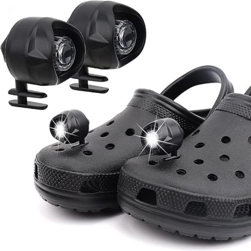 Luzes compatíveis com Crocs 2 peças, faróis lanternas acessórios compatíveis com Crocs, faróis luzes lanternas compatíveis com Crocs, acessó