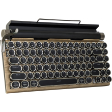 Teclado de máquina de escrever retrô sem fio Bluetooth teclados mecânicos 83 teclas CompWI NOVO