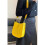 Solid color simple letter small square bag crossbody bag 2