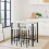 URBN Living (White Marble, 5) CANCUN Bar Table & Stools Set Kitchen Dining Furniture 4
