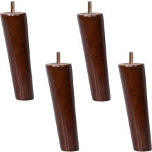 Houten meubelpoten, 4 stuks, massief houten meubelpoten, spindel M10-draad, houten meubelpoten, onderdelen