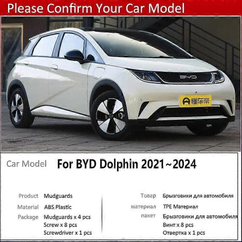 Parafango posteriore per auto per BYD Dolphin 2021 2022 2023 2024 Paraspruzzi Paraspruzzi Parafango 1