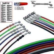 400mm - 2200mm Motorfiets Hydraulische Remslang Leidingkabel 10mm Banjo Voor Suzuki Kawasaki Yamaha