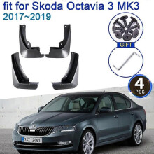 Auton lokasuoja Skoda Octavia 3 A7 MK3 5E 2017 2018 2019 4x lokasuojat Fender Styling Lisävarusteet