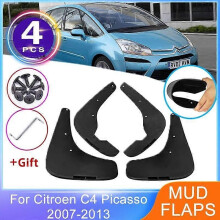 4x für Citroen Grand C4 Picasso MK1 2007 ~ 2013 Kotflügel Vorne Hinten Kotflügel Spritzschutz